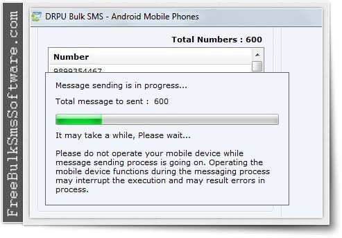 SMS Message Software for Android screenshot