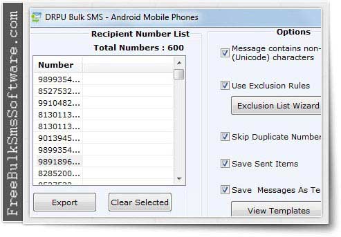 Free Bulk SMS Software for Android software