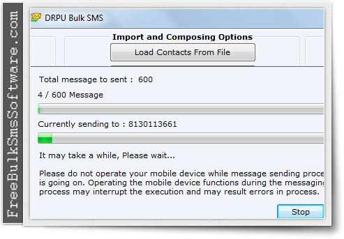 Bulk SMS for GSM screenshot