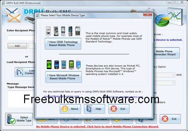 Mass Messaging Software screenshot