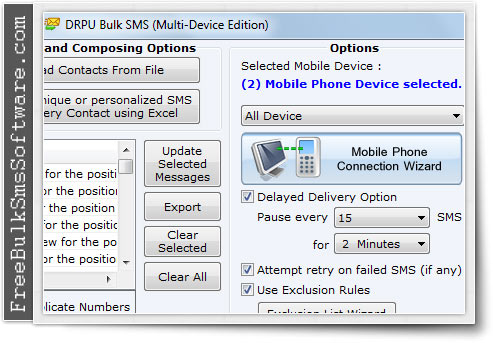 Bulk SMS Software (Multi-Device Edition)