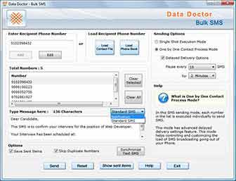 PC to Mobile SMS Software