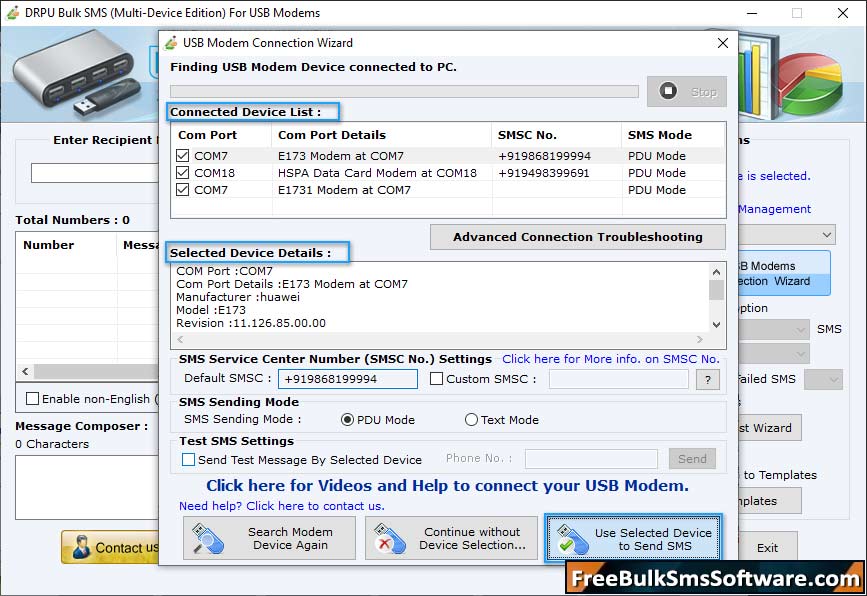 Mobile Phone Connection Wizard