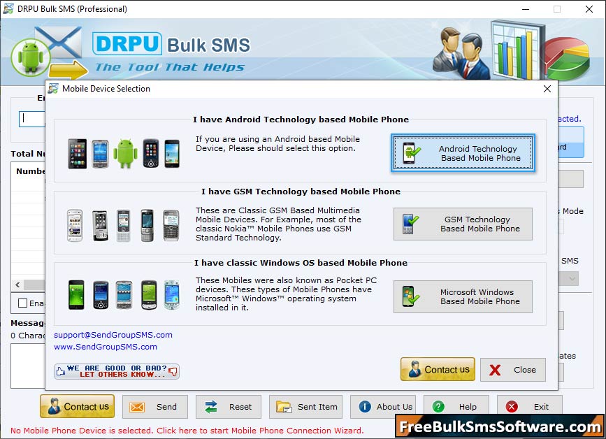 Bulk SMS Software – Professional